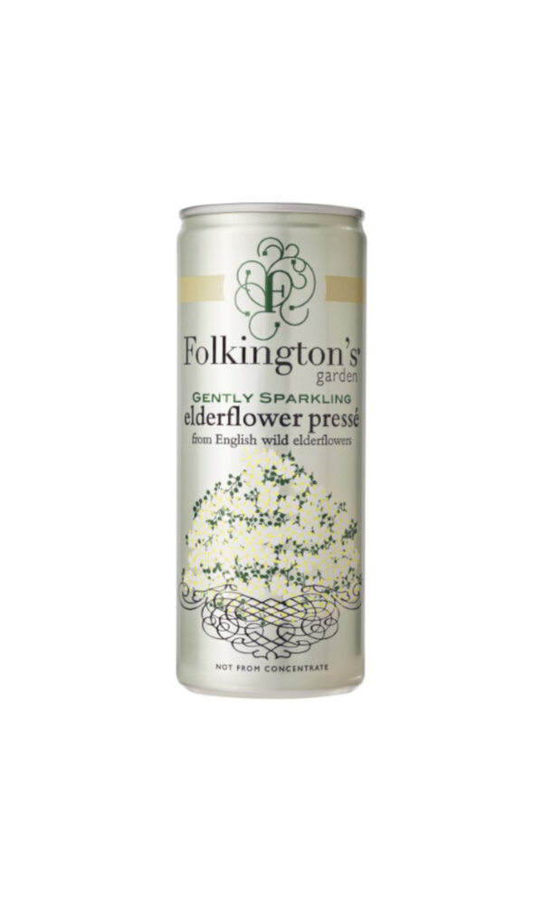 Folkington’s Gently Sparkling Elderflower Presse (12 x 250ml)